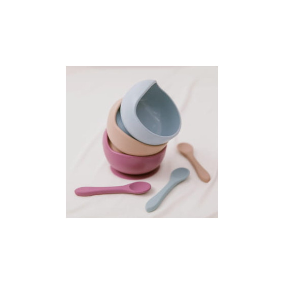 Baby in World Miseczka z przyssawką i łyżeczką