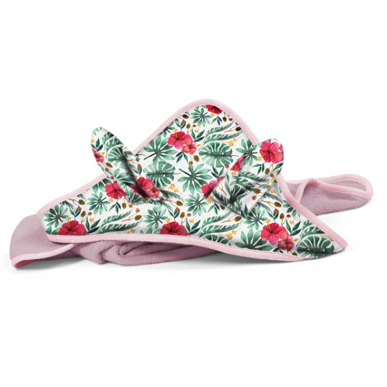 Babyono Okrycie kąpielowe ręcznik frotte 100x100cm