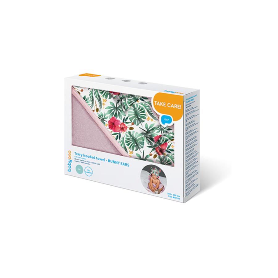 Babyono Okrycie kąpielowe ręcznik frotte 100x100cm