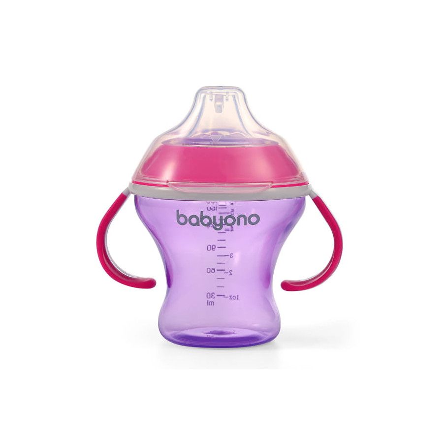 Babyono Kubek niekapek z miękkim ustnikiem 180 ml