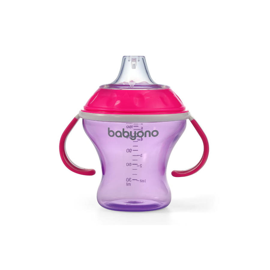 Babyono Kubek niekapek z miękkim ustnikiem 180 ml