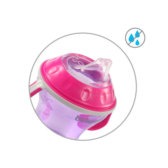 Babyono Kubek niekapek z miękkim ustnikiem 180 ml