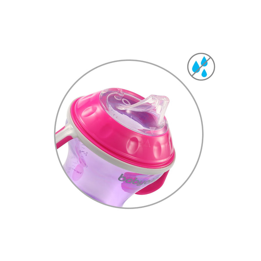Babyono Kubek niekapek z miękkim ustnikiem 180 ml