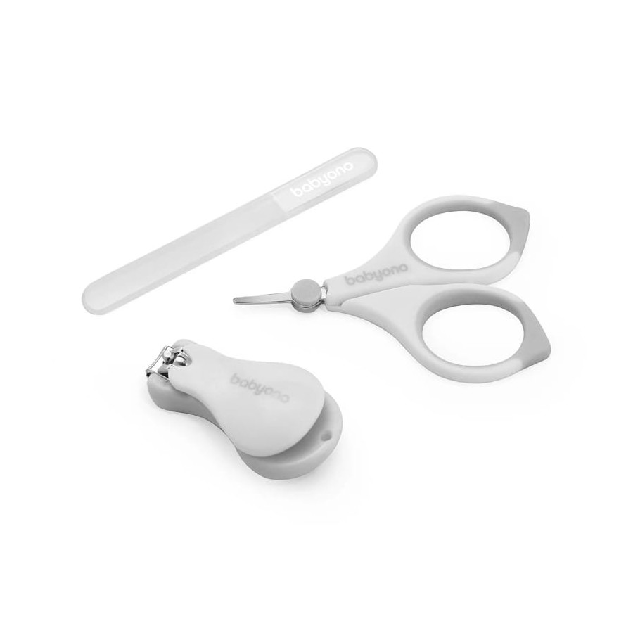 Babyono Zestaw pielęgnacyjny do paznokci nożyczki cążki pilnik