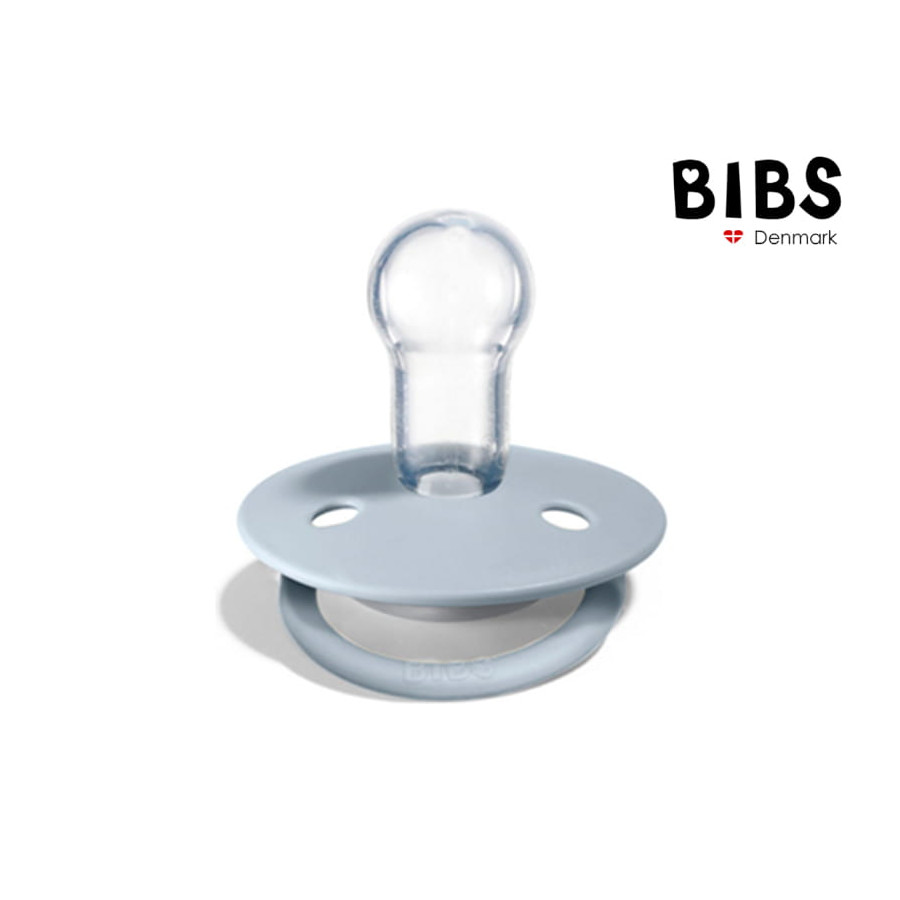 Bibs Smoczek uspokajający silikonowy De Lux Baby Blue
