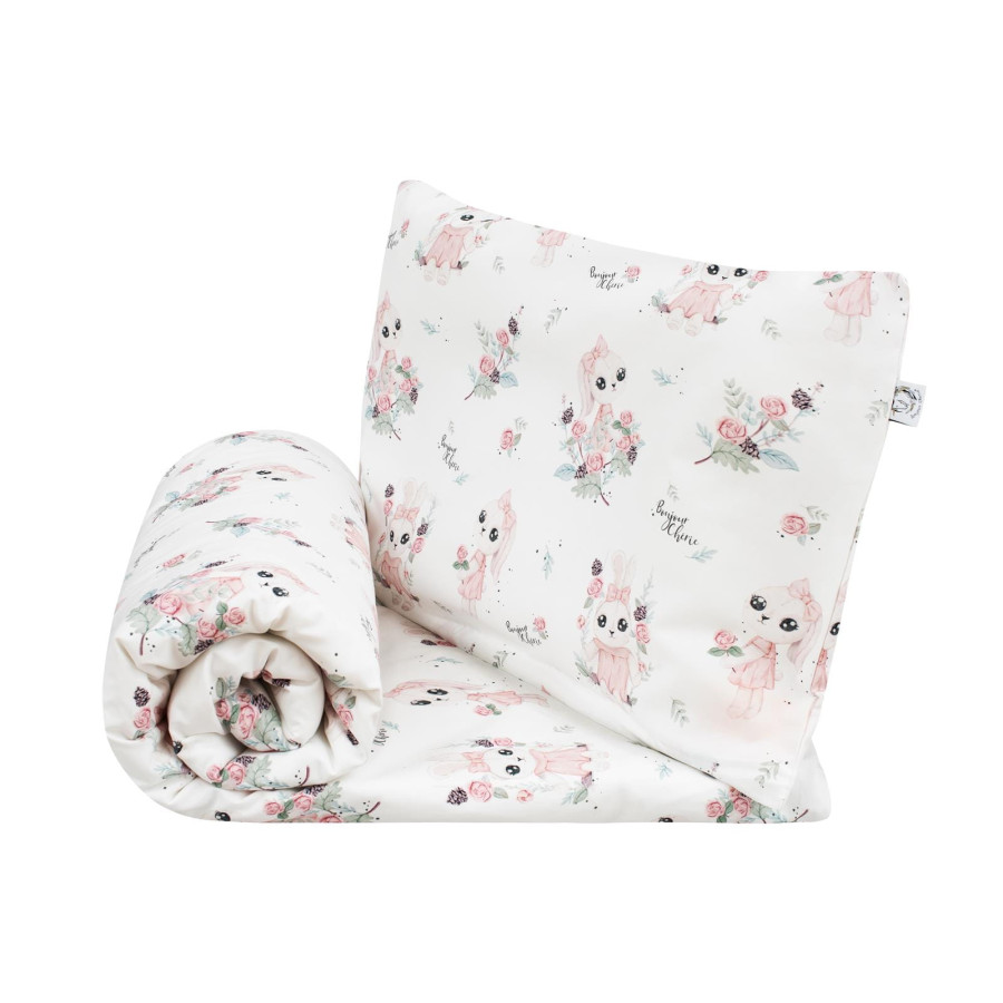 Bonjour Cherie Komplet poszewek (70/80+160/200) Romantyczny Królik