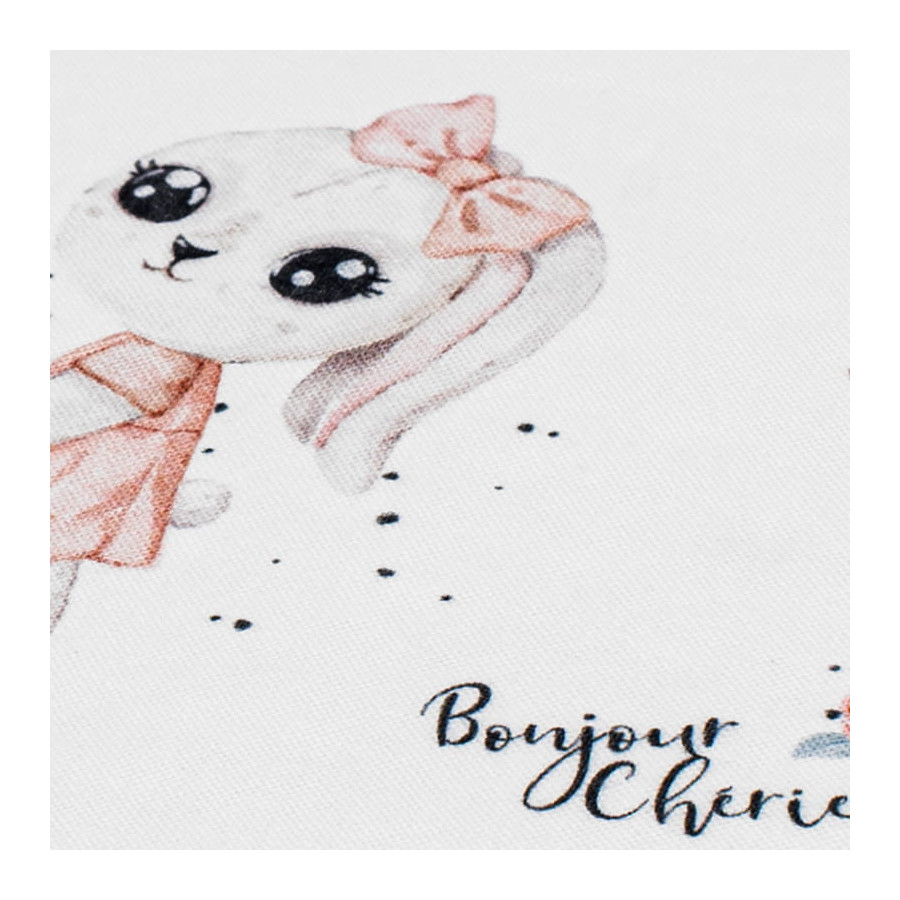 Bonjour Cherie Poduszka dla niemowlaka Bambus (25x30cm) Romantyczny Królik