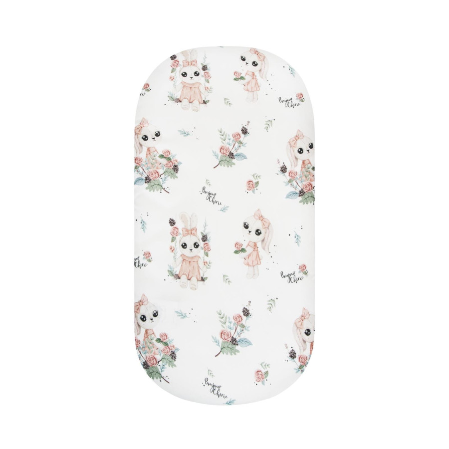 Bonjour Cherie Prześcieradło do materaca 60x120cm Romantyczny Królik