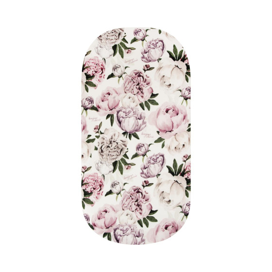 Bonjour Cherie Prześcieradło do gondoli Bambus 75x35cm Peonie