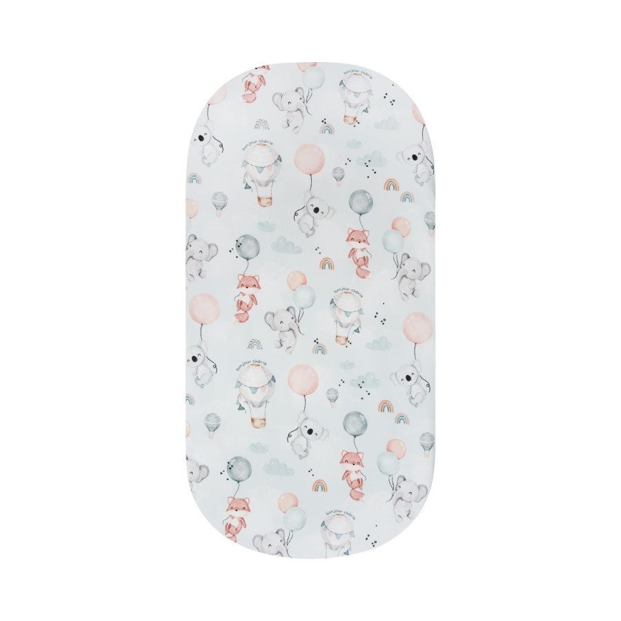 Bonjour Cherie Prześcieradło do gondoli Bambus 75x35cm Balony