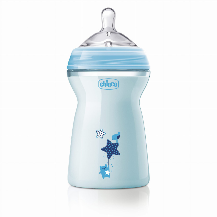 Chicco Butelka Natural Feeling 330ml ze smoczkiem 6m+