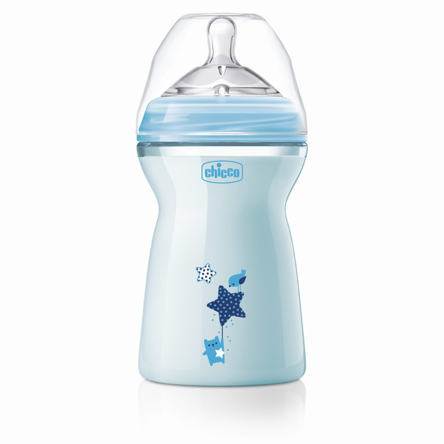 Chicco Butelka Natural Feeling 330ml ze smoczkiem 6m+