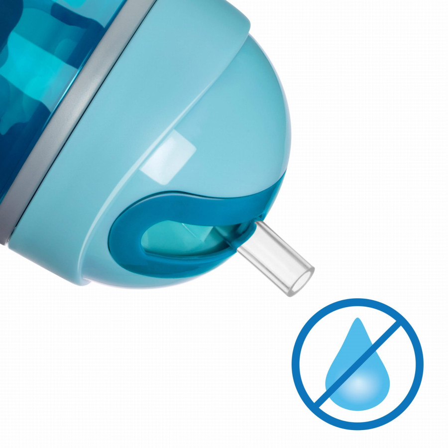 Chicco Kubek niekapek termiczny ze słomką 14 m+