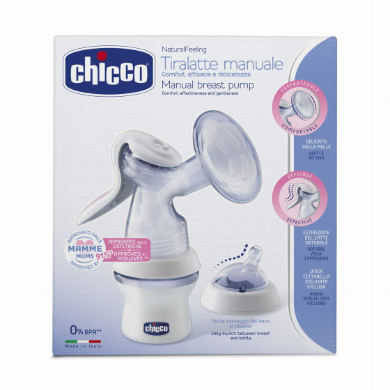 Chicco Laktator manualny Natural Feeling z wkładkami
