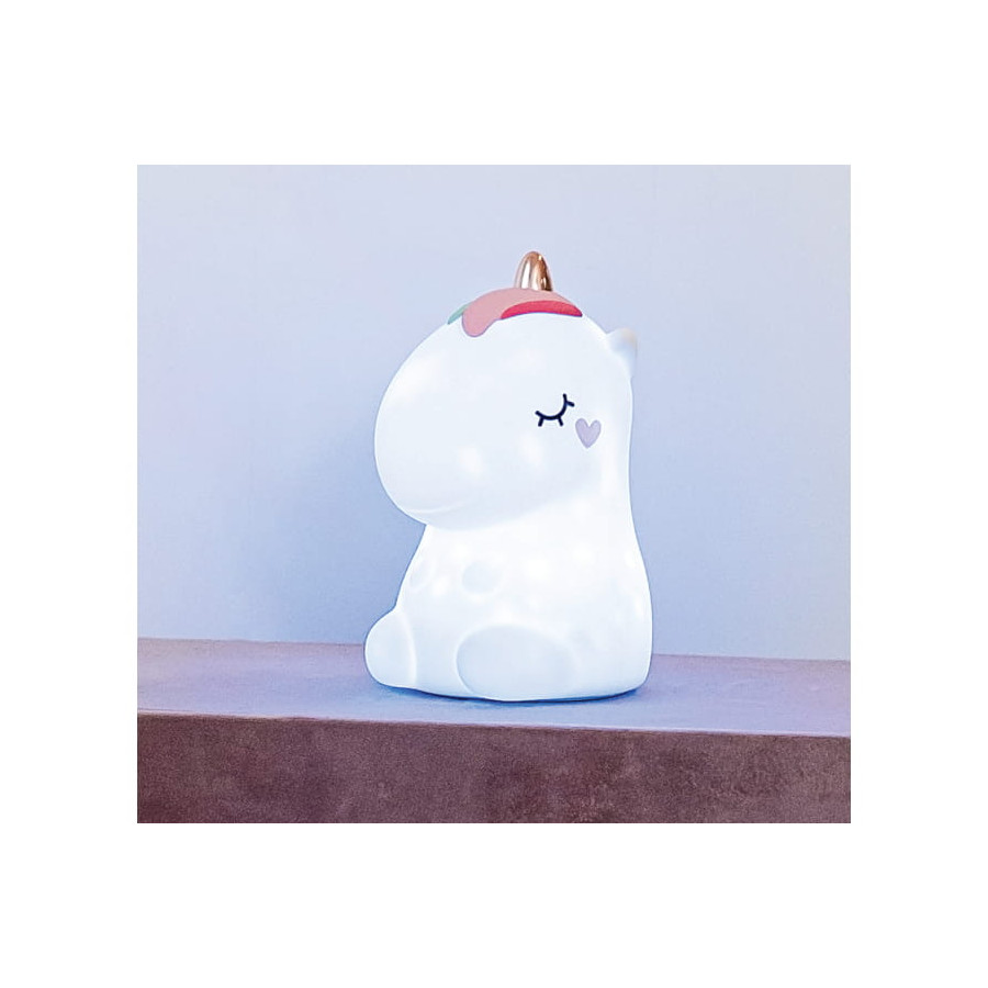 InnoGIO Lampka silikonowa z  projektorem Little Unicorn