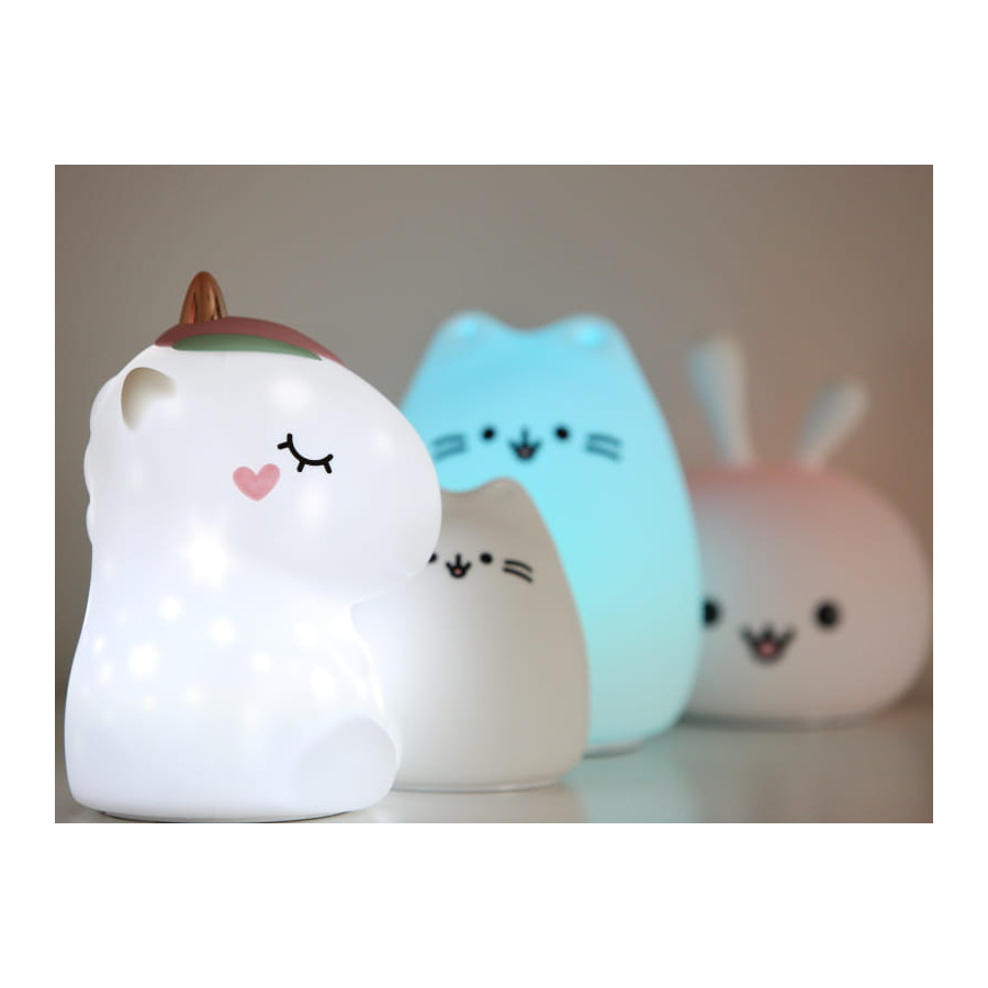 InnoGIO Lampka silikonowa z  projektorem Little Unicorn