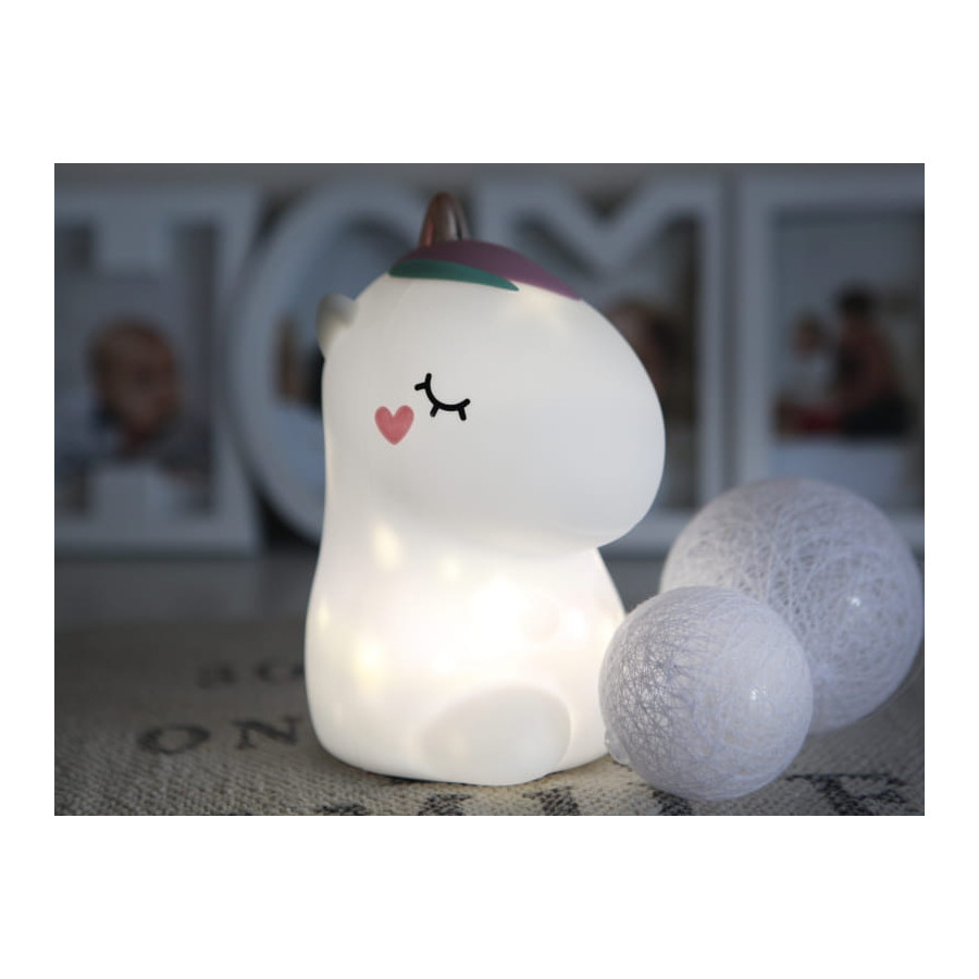InnoGIO Lampka silikonowa z  projektorem Little Unicorn