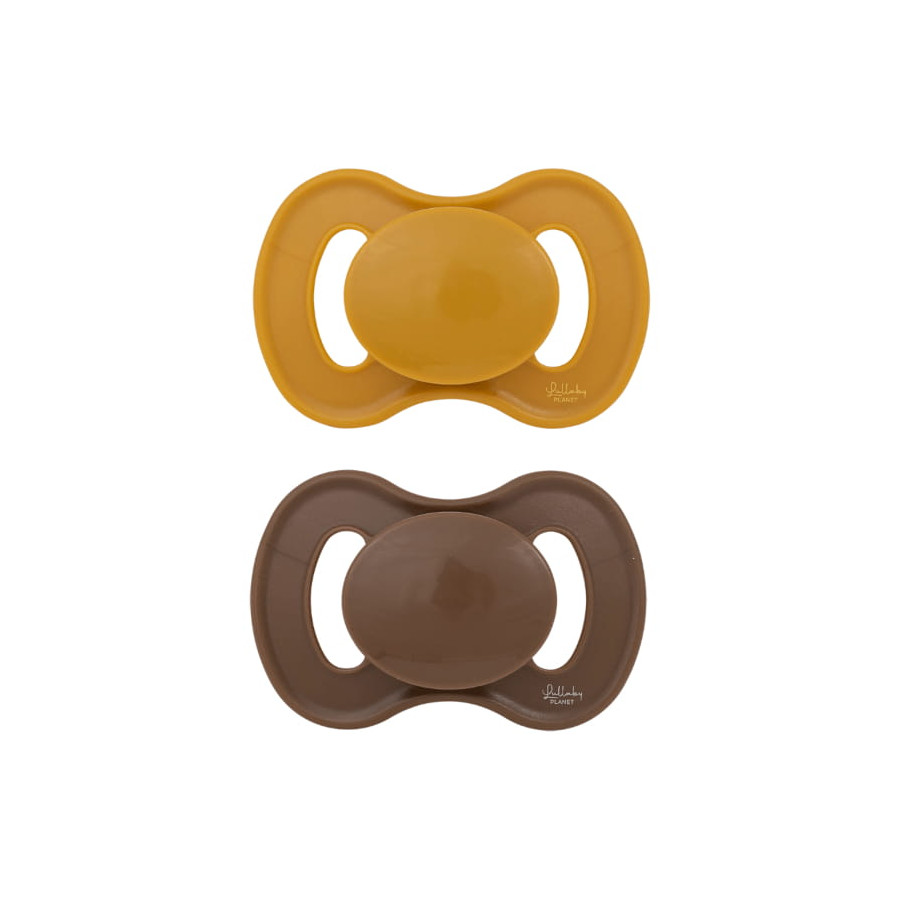 Lullaby Planet Smoczek uspokajający symetryczny 6-18m+ 2 sztuki