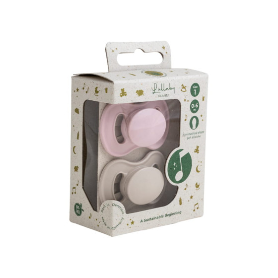 Lullaby Planet Smoczek uspokajający symetryczny 0-6m+ 2 sztuki