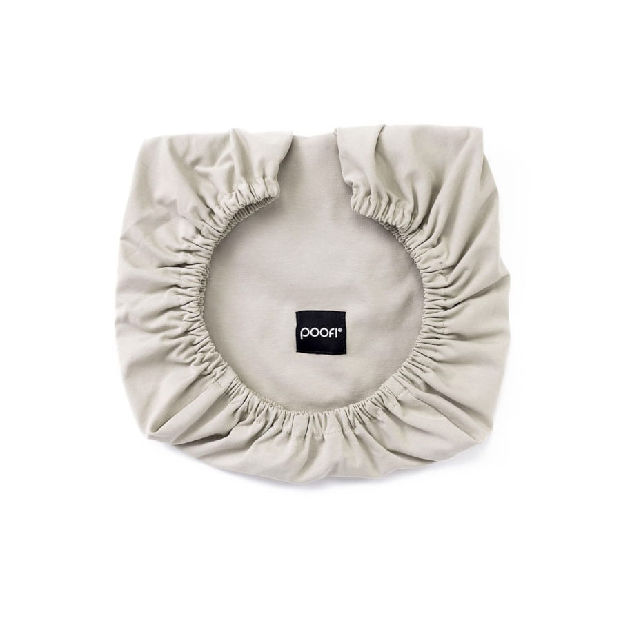 Poofi Prześcieradło bawełniane do wózka gondoli 75x35cm Szary