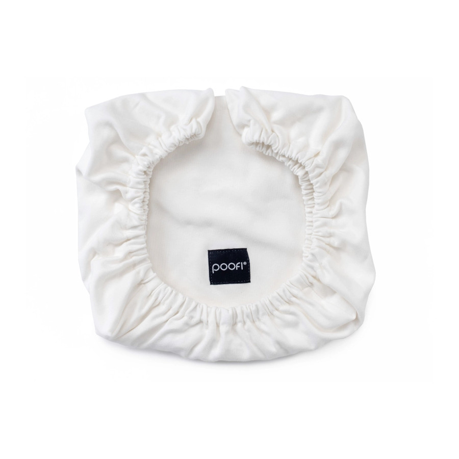 Poofi Prześcieradło bawełniane do wózka gondoli 75x35cm Śmietanka