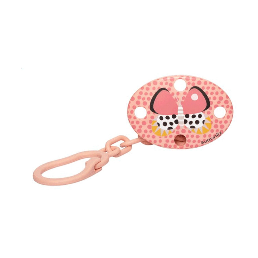 Suavinex Klips zawieszka na smoczek uspokajający Motyl