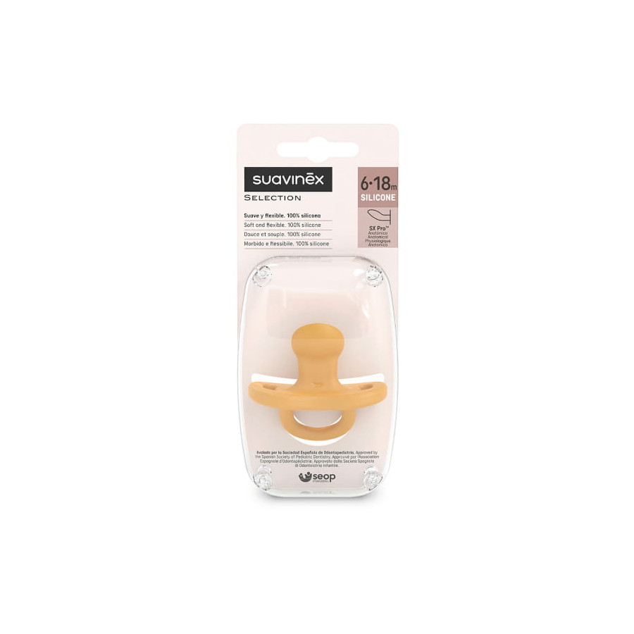 Suavinex Smoczek Silikonowy SX Pro Colour Essence 6-18m+ anatomiczny