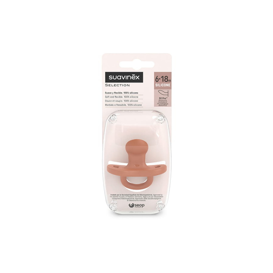 Suavinex Smoczek Silikonowy SX Pro Colour Essence 6-18m+ anatomiczny