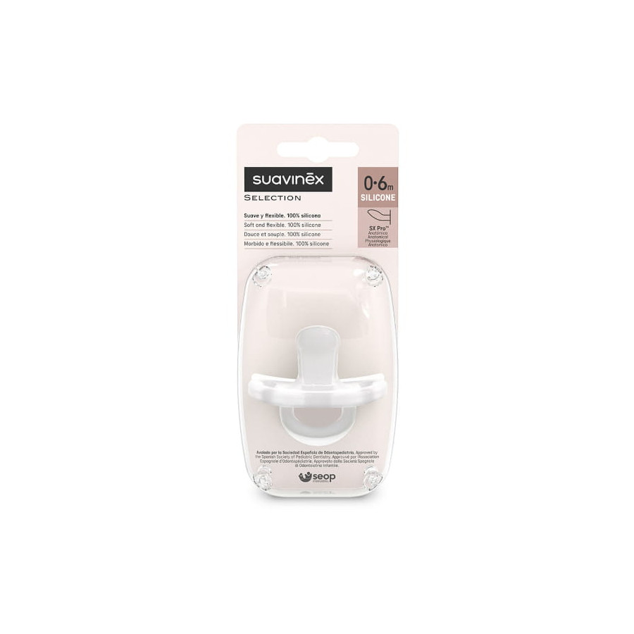 Suavinex Smoczek Silikonowy SX Pro Colour Essence 0-6m+ anatomiczny