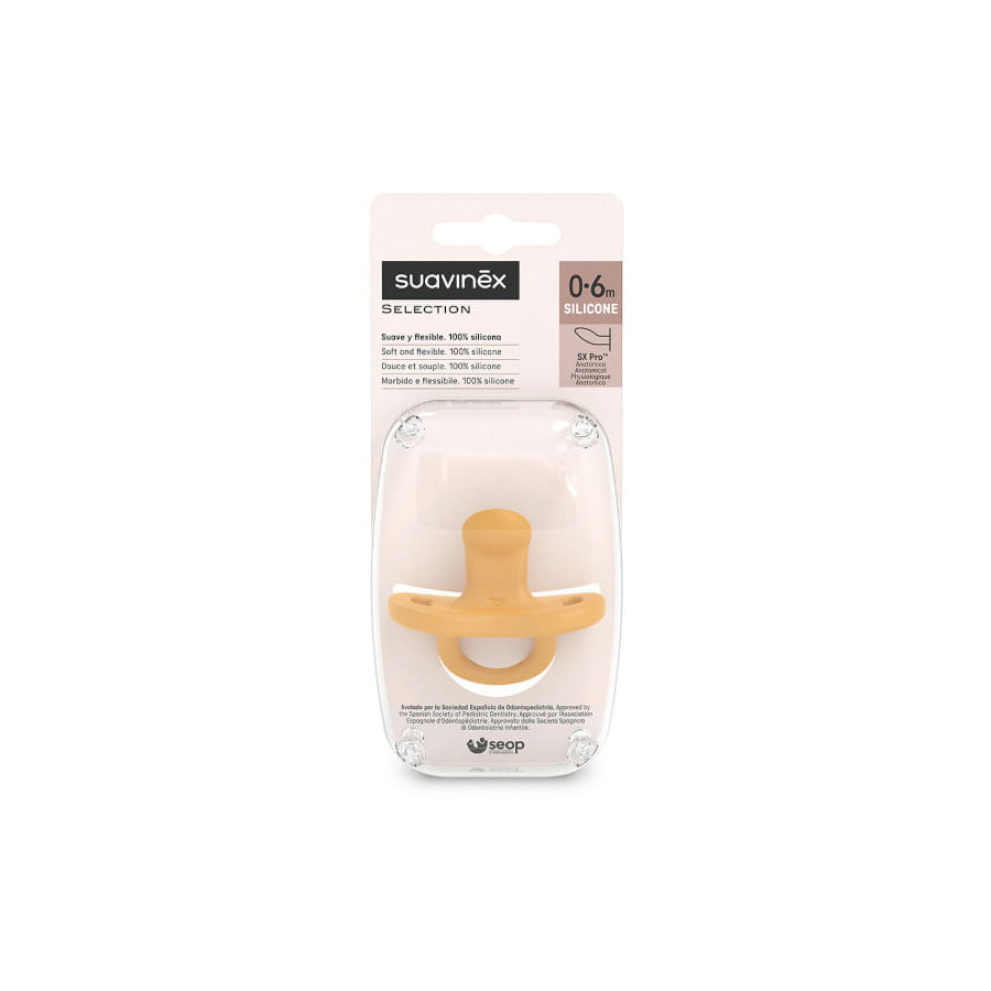 Suavinex Smoczek Silikonowy SX Pro Colour Essence 0-6m+ anatomiczny