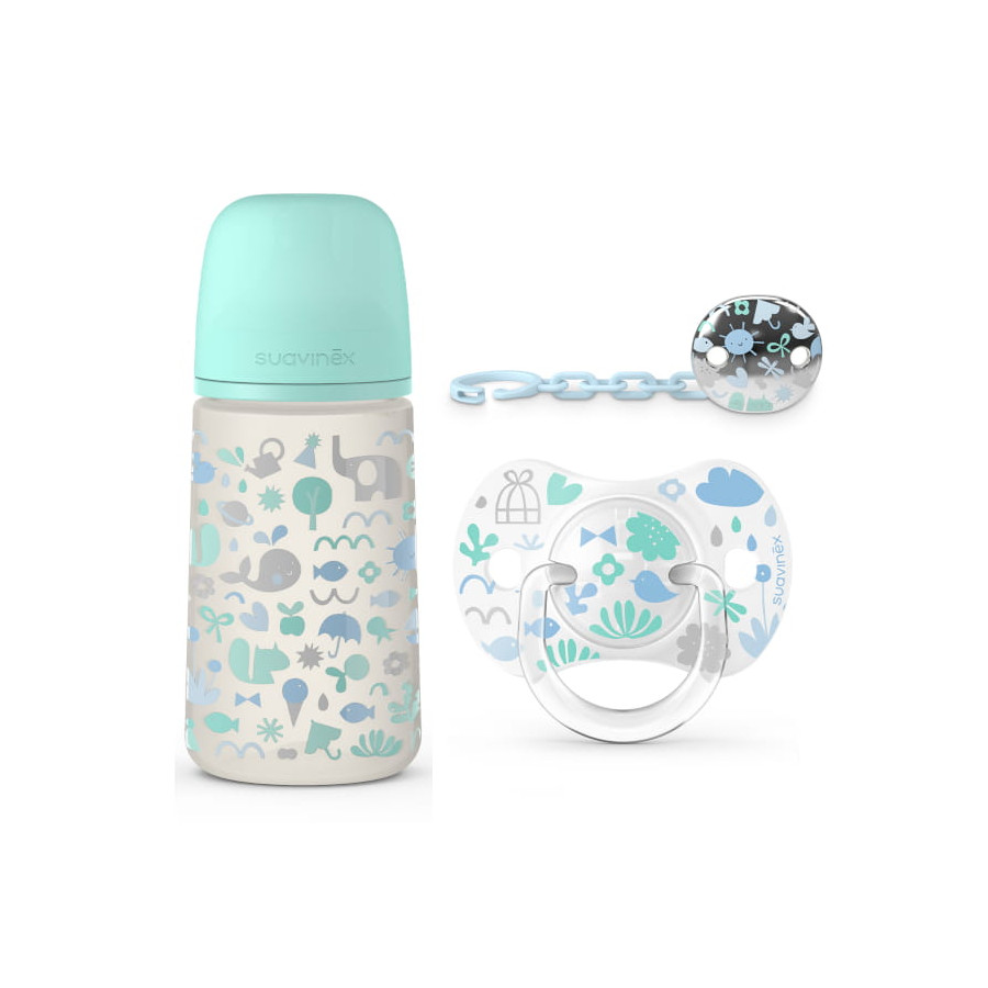 Suavinex Zestaw Startowy prezentowy SX Pro Butelka antykolkowa