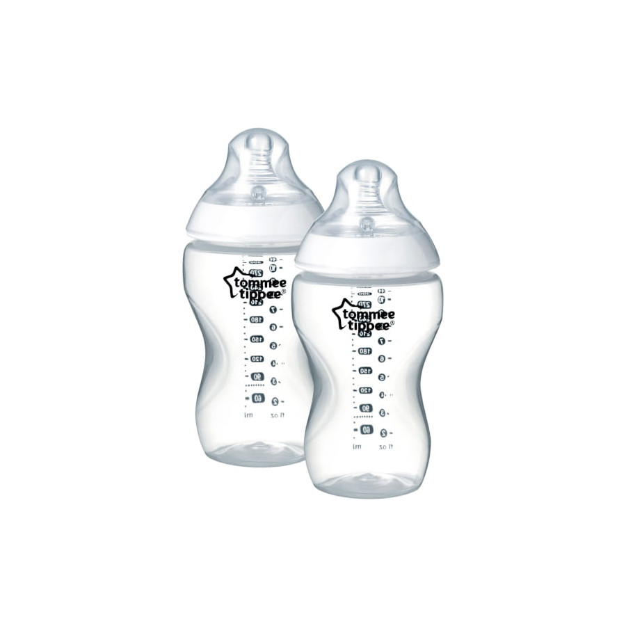 Tommee Tippee Butelka antykolkowa 2x 340ml 3m+ średni przepływ
