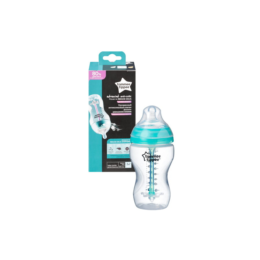 Tommee Tippee Butelka Anti-Colic Advanced 340 ml 3m+ średni przepływ