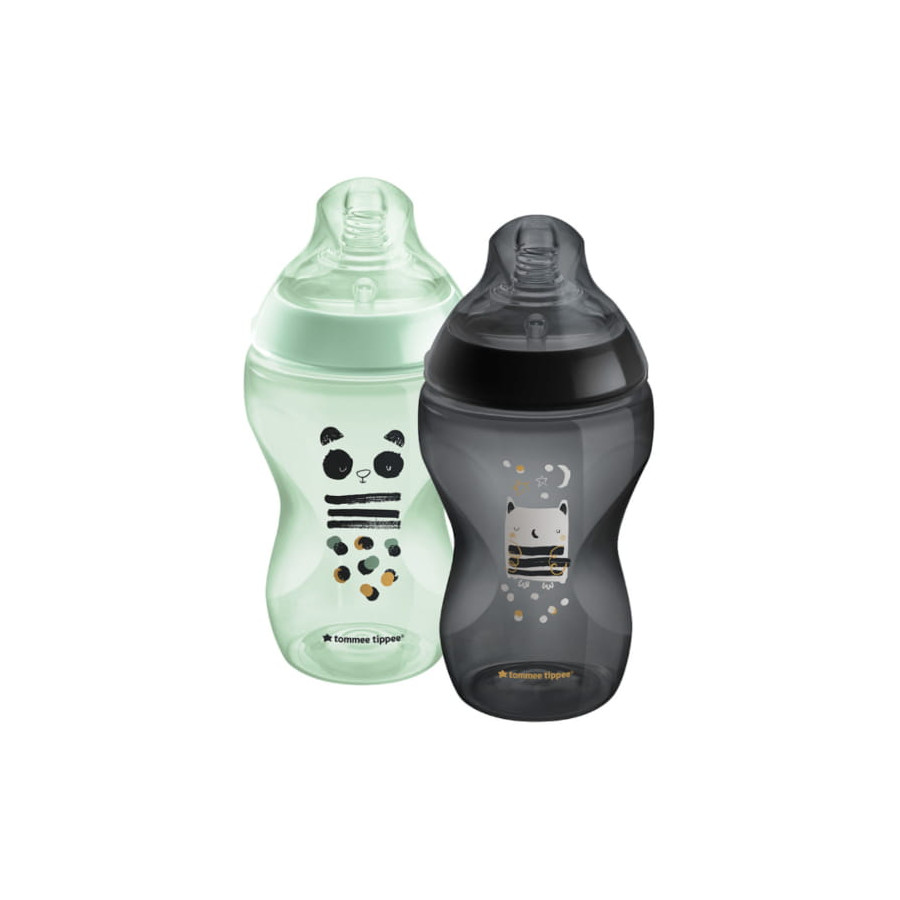 Tommee Tippee Butelka antykolkowa 2x 340ml 3m+ średni przepływ