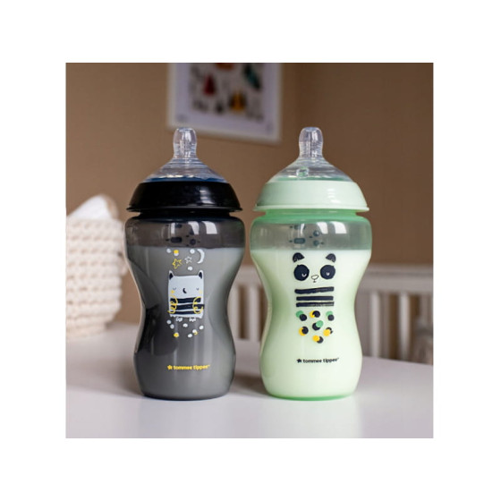 Tommee Tippee Butelka antykolkowa 2x 340ml 3m+ średni przepływ
