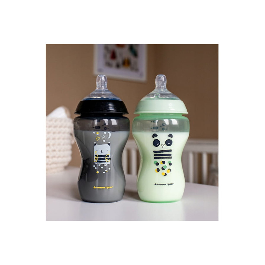 Tommee Tippee Butelka antykolkowa 2x 340ml 3m+ średni przepływ