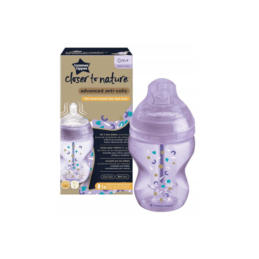 Tommee Tippee Butelka Anti-Colic Advanced 260ml 0m+ wolny przepływ