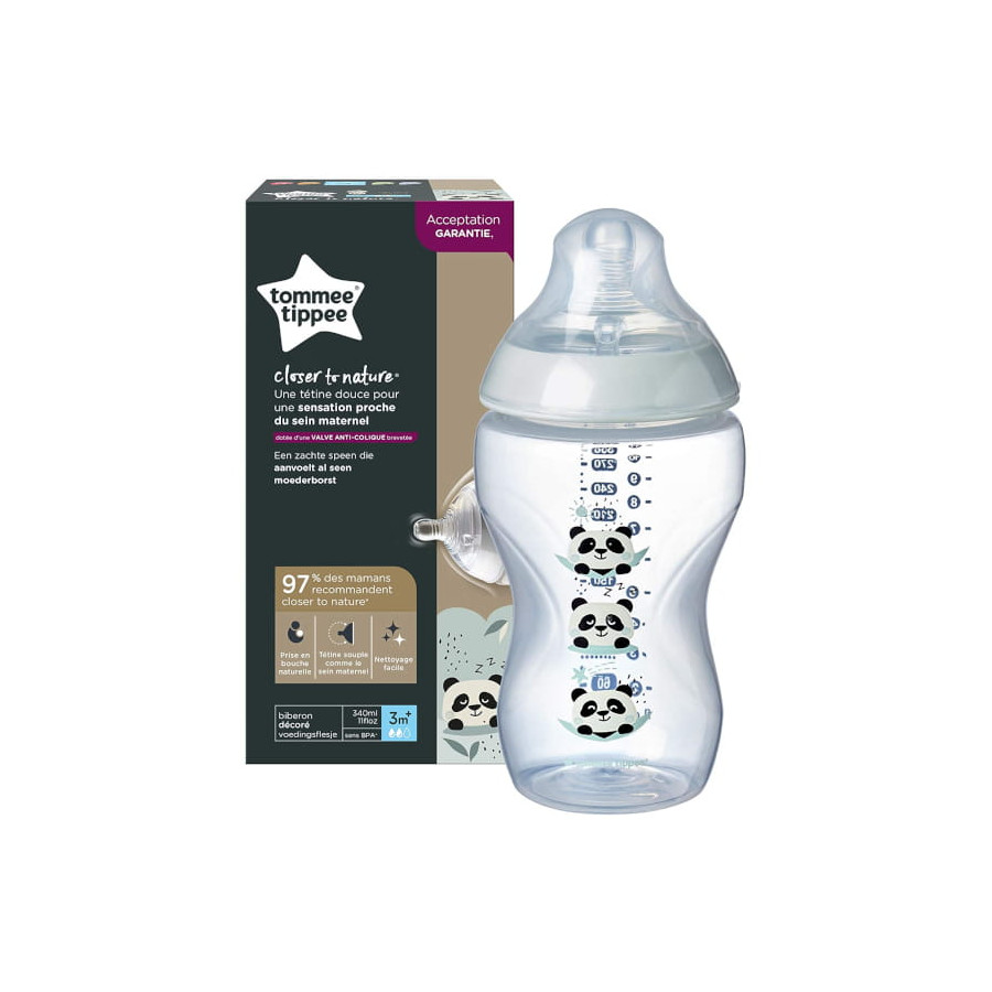 Tommee Tippee Butelka antykolkowa 340ml 3m+ średni przepływ