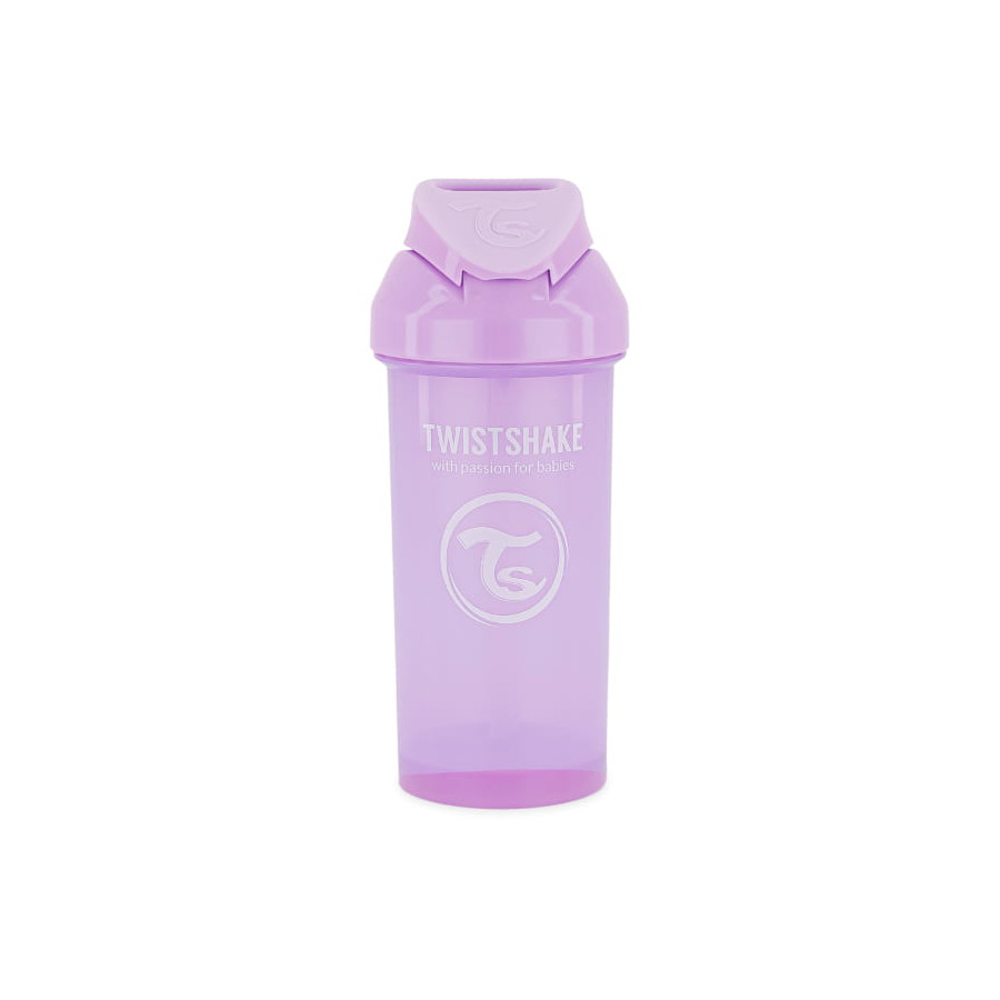 Twistshake Bidon ze słomką 360 ml Pastel Purple