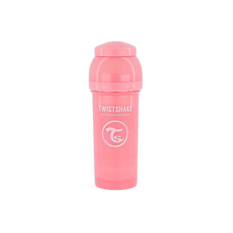 Twistshake Butelka Antykolkowa 260ml Pastel Pink