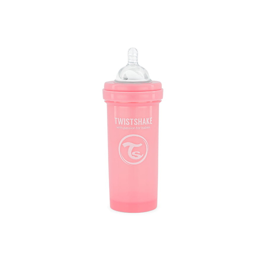 Twistshake Butelka Antykolkowa 260ml Pastel Pink