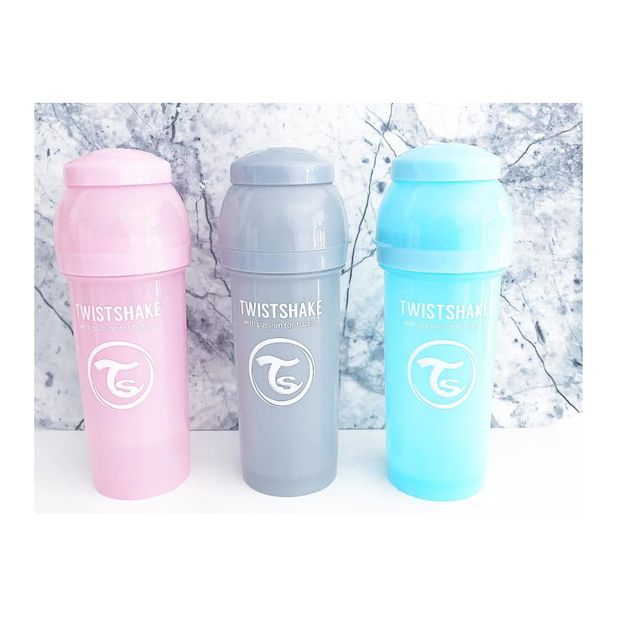 Twistshake Butelka Antykolkowa 260ml Black