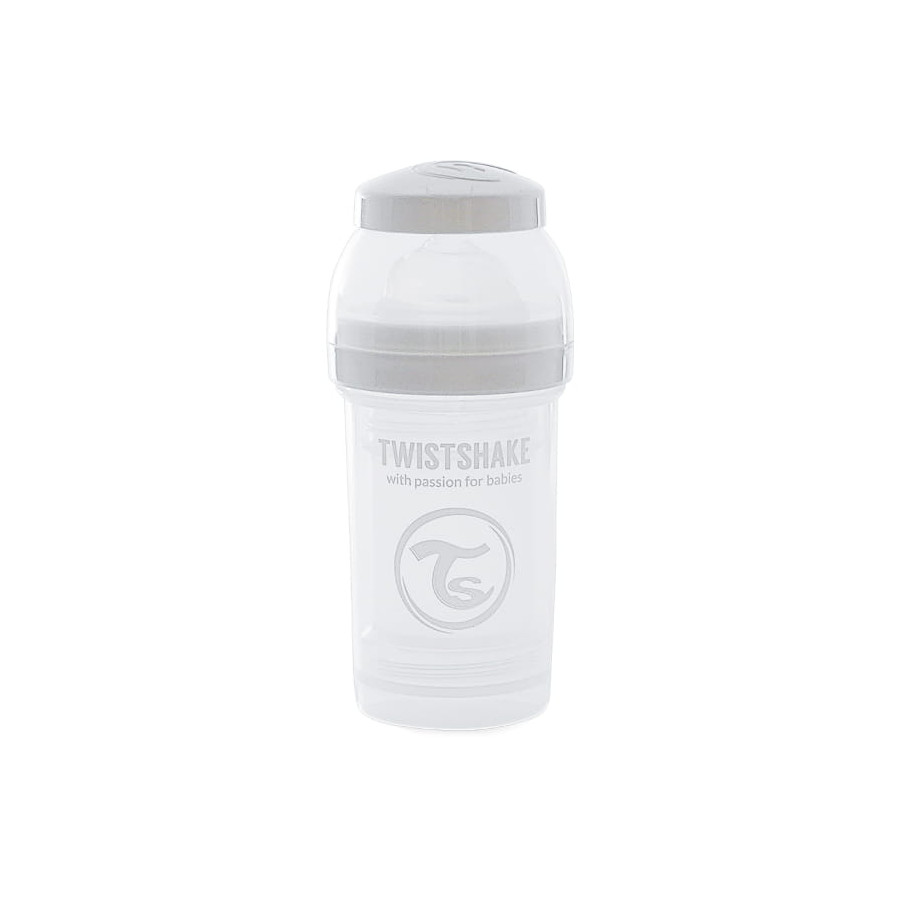 Twistshake Butelka Antykolkowa 180ml White