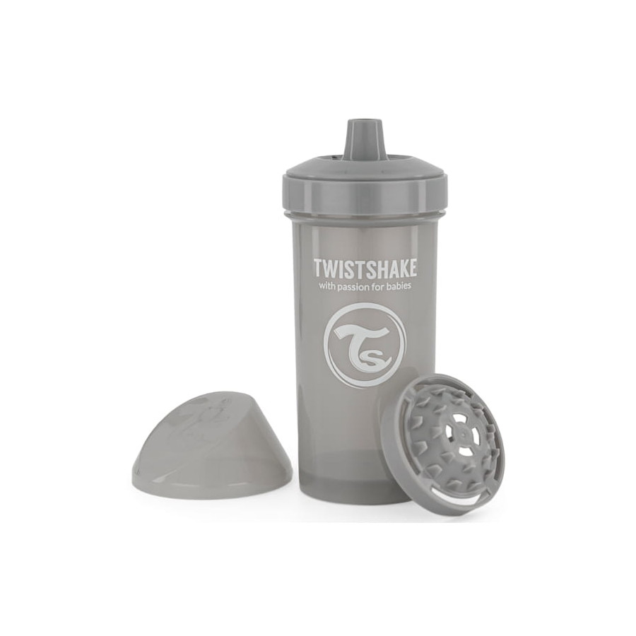 Twistshake Kubek Niekapek Kid Cup 360 ml Pastel Grey