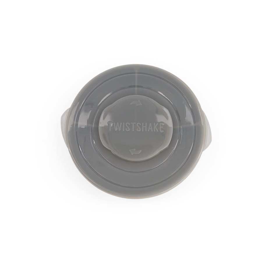 Twistshake Talerz z pokrywką Pastel Grey