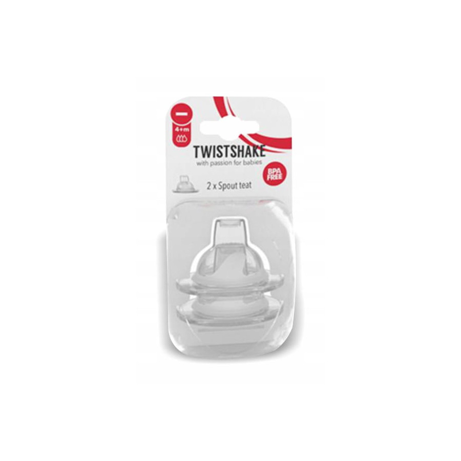 Twistshake Ustnik Niekapek do Butelki Antykolkowej 4m+ 2 sztuki