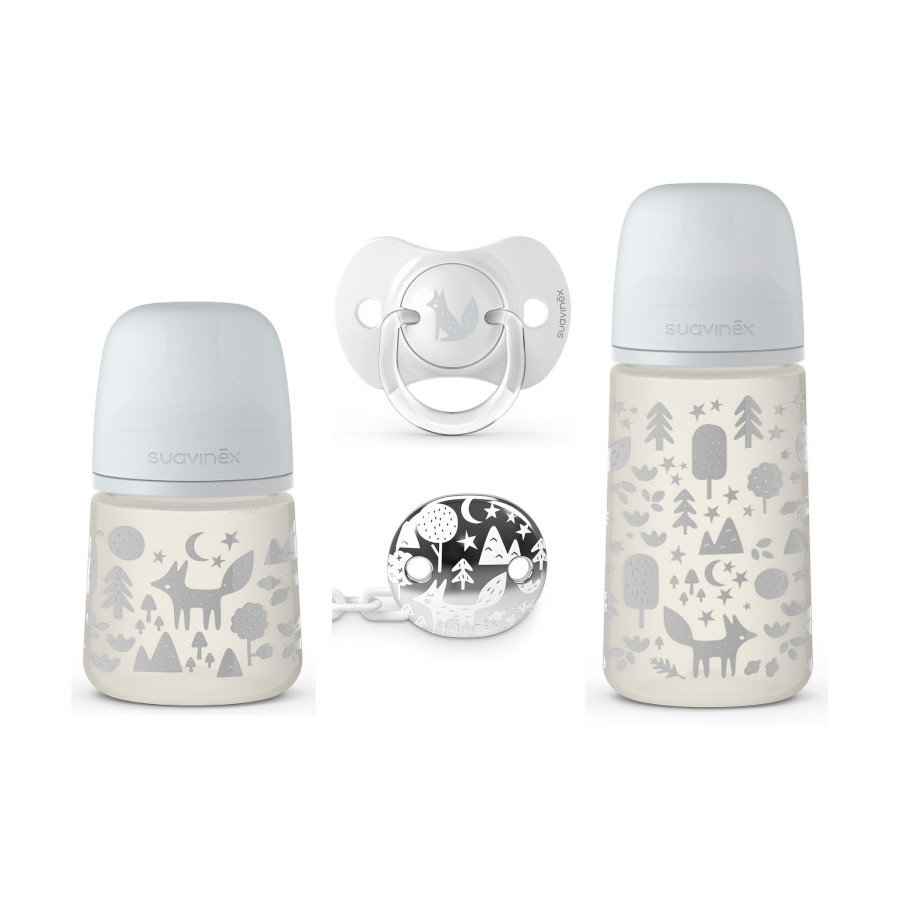 Suavinex Zestaw Startowy prezentowy SX Pro Butelka antykolkowa