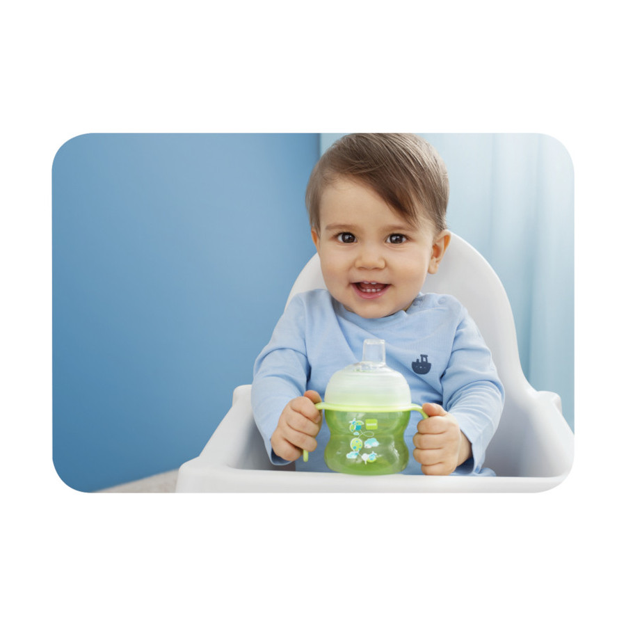 MAM Baby Kubek Niekapek pierwszy z miękkim ustnikiem 150 ml