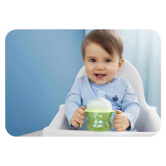 MAM Baby Kubek Niekapek pierwszy z miękkim ustnikiem 150 ml