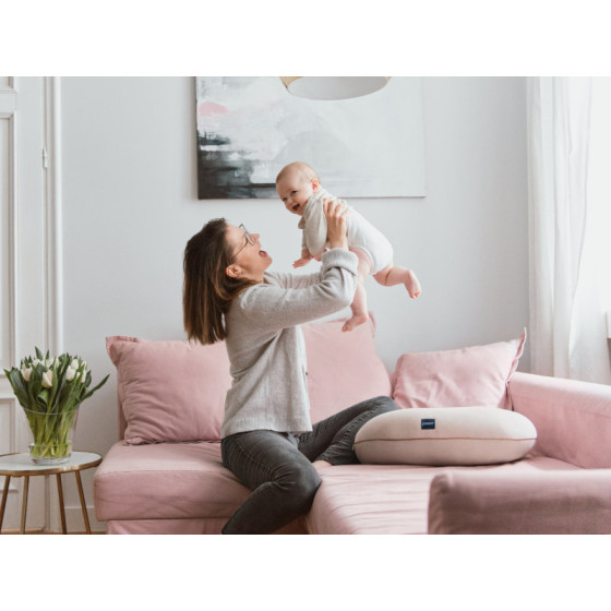 Poofi Poduszka do karmienia bawełniana Organic Nugat